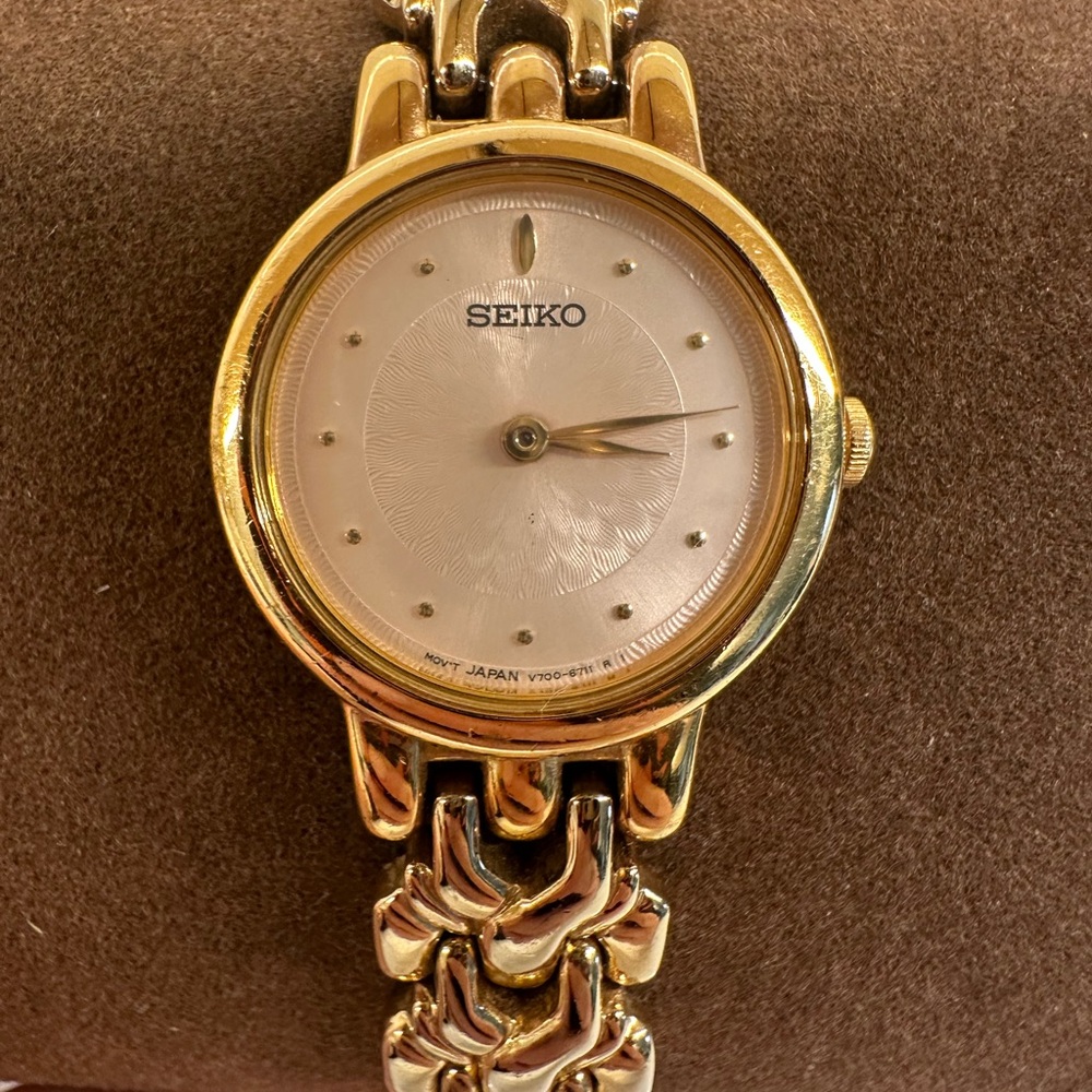 Vintage Seiko Gold Bracelet Watch
